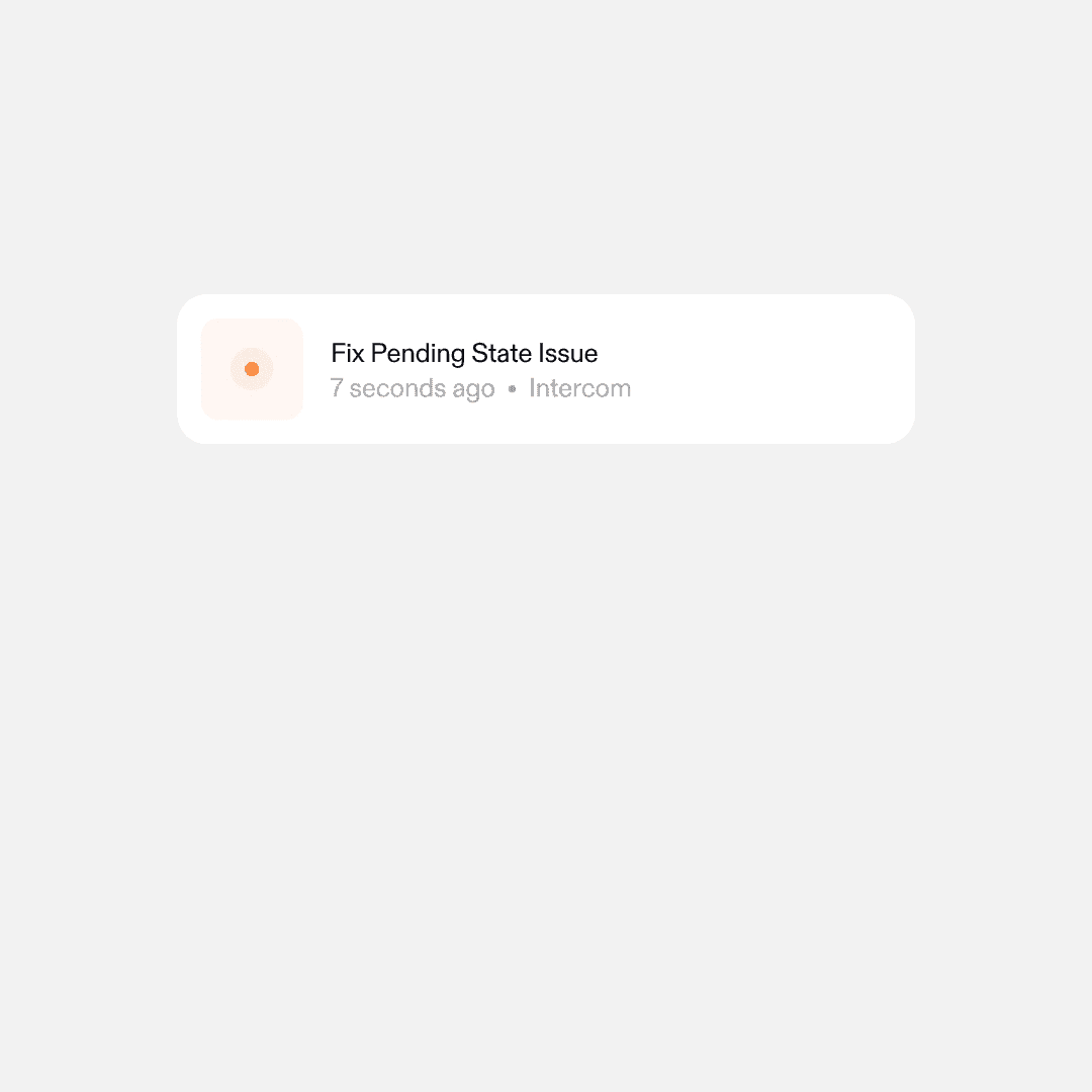 Ona background agent notification